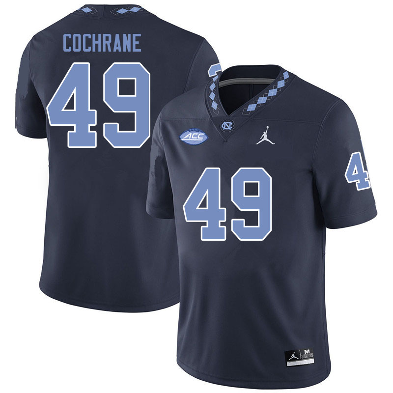 Jordan Brand Men #49 Parks Cochrane North Carolina Tar Heels College Football Jerseys Sale-Black